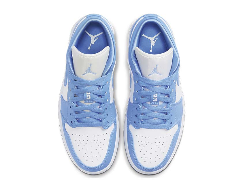 Jordan Air Jordan 1 Low University Blue White detail — blue University Blue leather