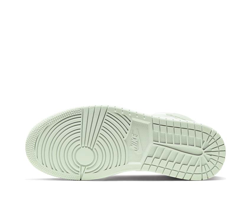 Jordan Air Jordan 1 Mid W White Spruce Aura — posteriore pelle bianco multicolore