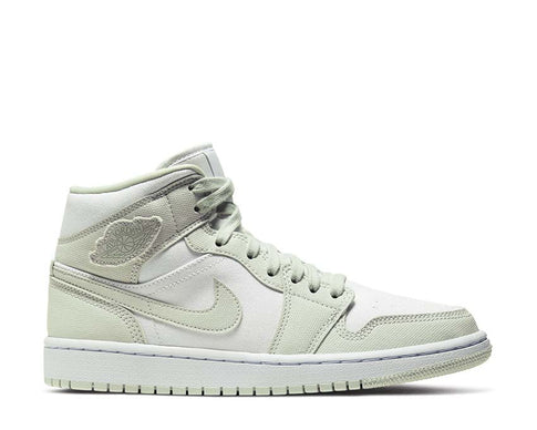 Jordan Air Jordan 1 Mid W White Spruce Aura — sneaker unisex bianco verde abete