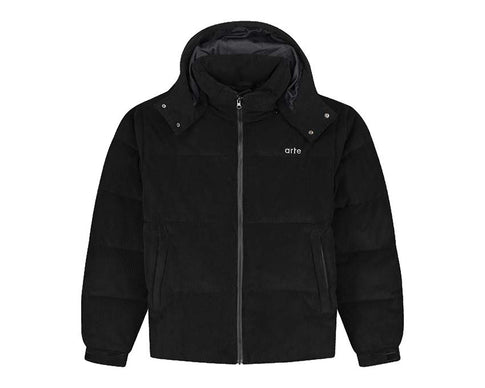 Arte Joey Corduroy Jacket Black — veste unisexe velours côtelé streetwear