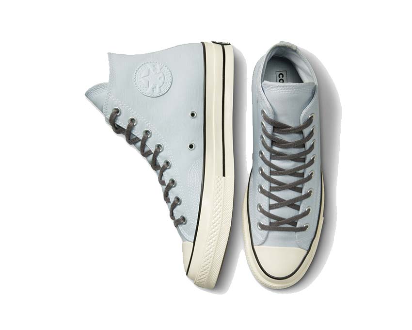 Converse Chuck 70 Hi Ghosted/Cyber Green semelle — semelle caoutchouc vulcanisé bicolore
