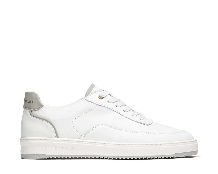 Filling Pieces Mondo Dela Light Grey — sneaker homme cuir luxe hollandaise