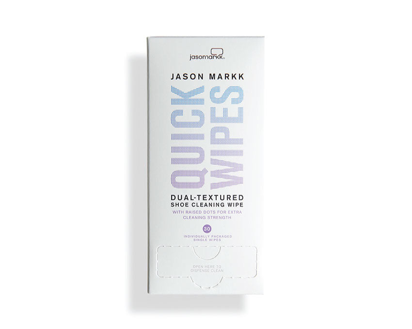 Jason Markk Quick Wipes Pack 30 vue — lingettes individuelles nettoyage chaussures