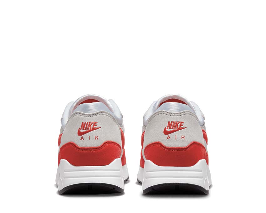 Nike Air Max 1 86 OG White University Red Sohle — sichtbare OG Air-Einheit