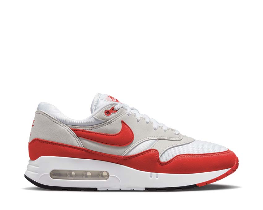 Nike Air Max 1 86 OG White University Red — Herren Sneaker OG Air-Dämpfung