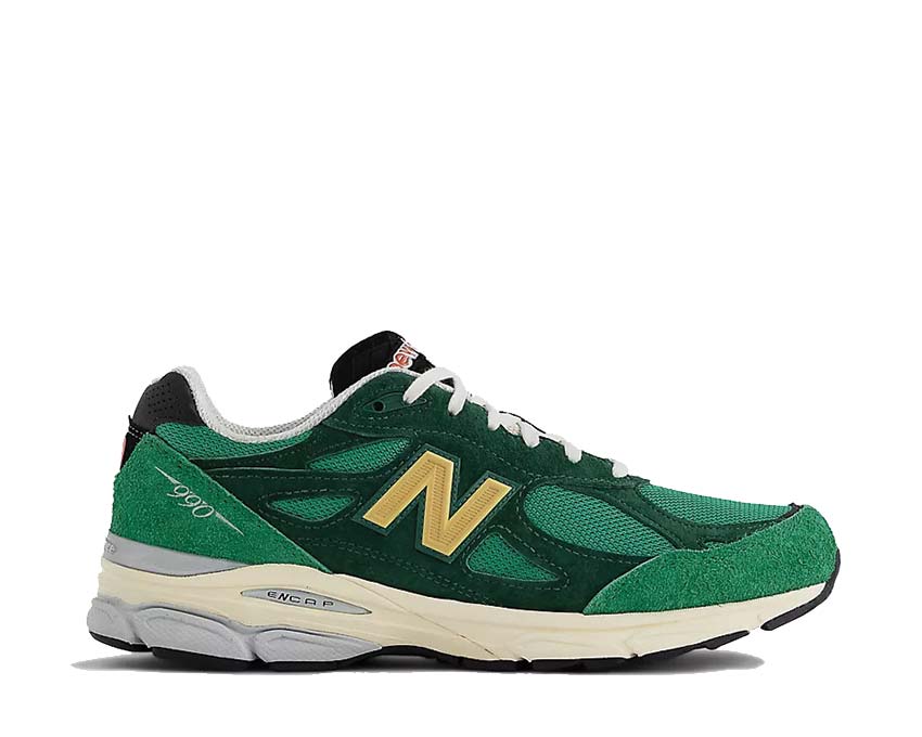 New Balance 990 Made in USA Green Verde/Oro — sneaker uomo prodotta in USA