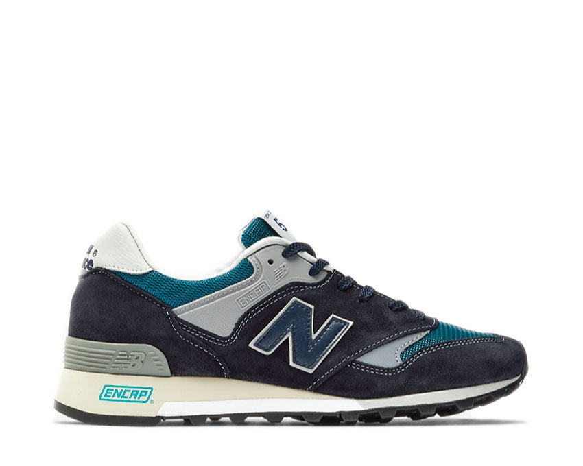 New Balance 577 ORC Navy/Grigio — sneaker uomo made in UK pelle e mesh