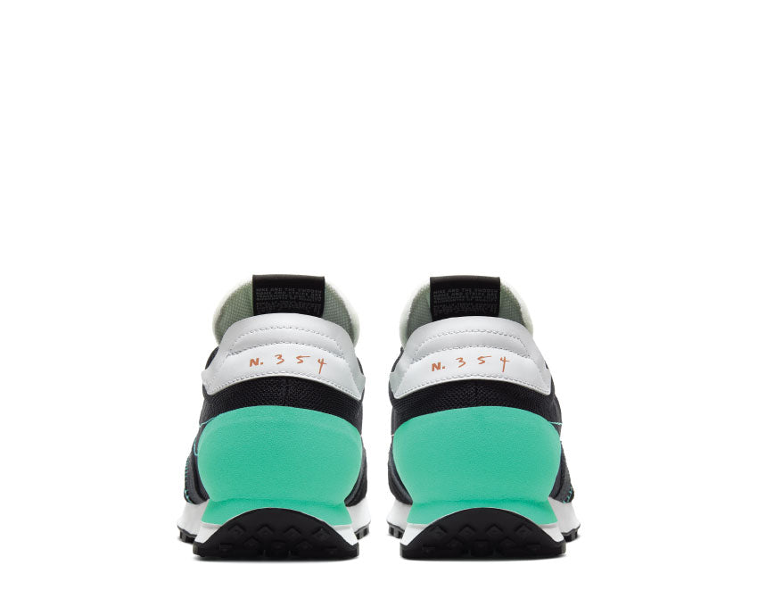 Nike Daybreak Type N.354 Black Menta dettaglio — tomaia in tessuto