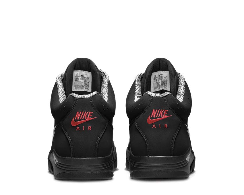 Nike Air Flight Lite Mid Black White Varsity Red semelle — Air cushioning mid