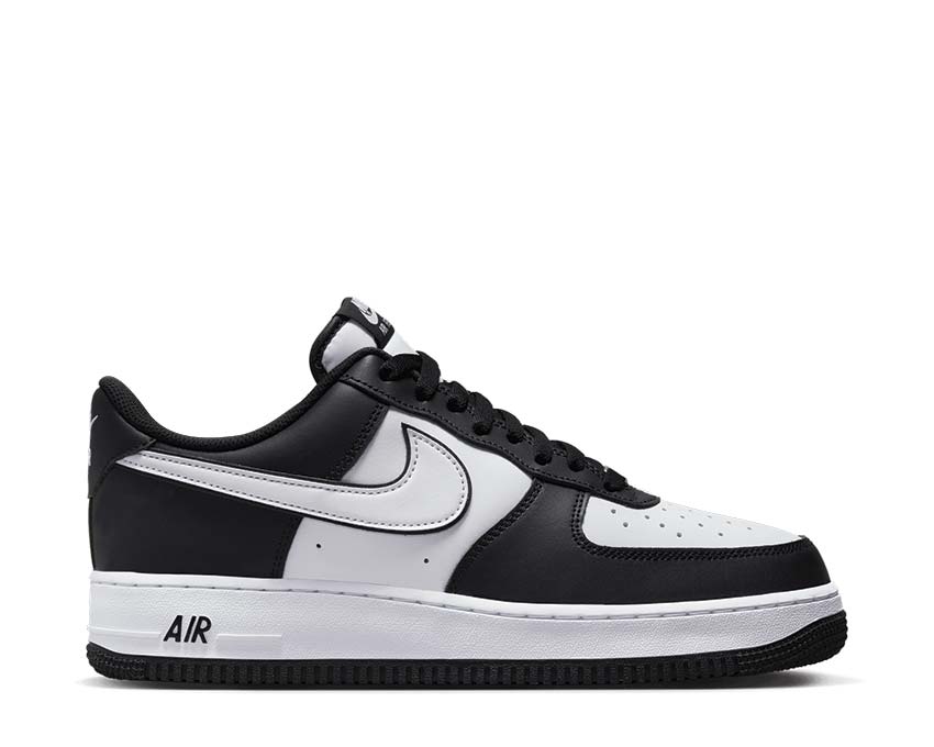 Nike Air Force 1 '07 Black White — sneaker homme cuir noir classique