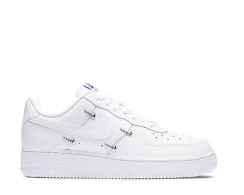 Nike Air Force 1 '07 LX W White Hyper Royal — sneaker donna pelle premium