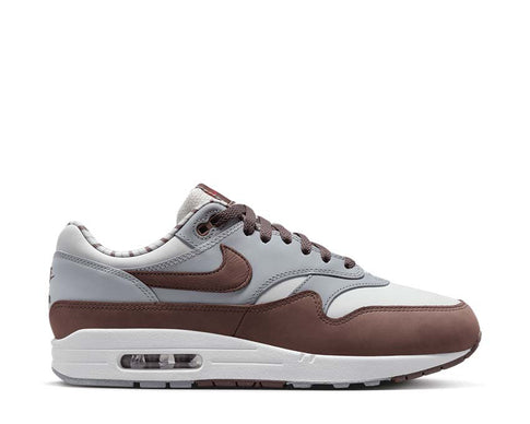 Nike Air Max 1 PRM Summit White Plum Eclipse — sneaker homme cuir premium