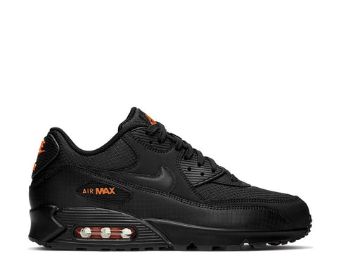 Nike Air Max 90 Black Total Orange — sneaker unisexe air visible