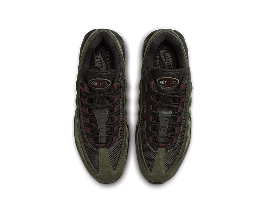Nike Air Max 95 Black Earth Sequoia dettaglio — tomaia in mesh nervata
