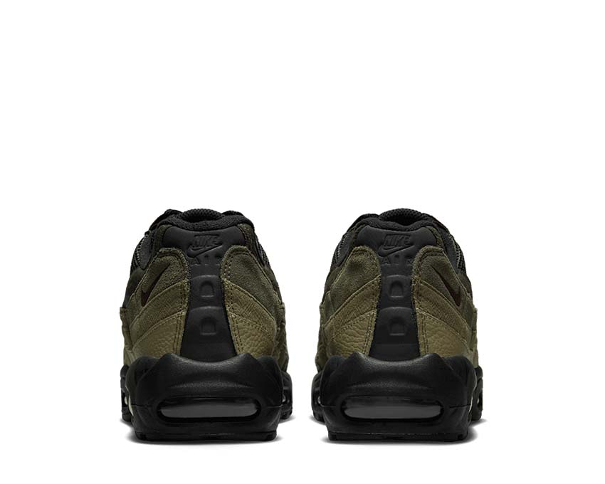 Nike Air Max 95 Black Earth Sequoia suola — unità Air visibile Max 95