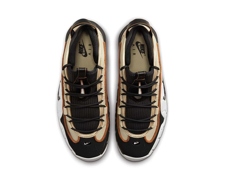 Nike Air Max Penny Rattan Black Summit White Ale Brown détail — tige mesh renforcée