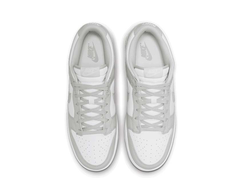 Nike Dunk Low Retro Grey Fog détail — tige cuir grey fog
