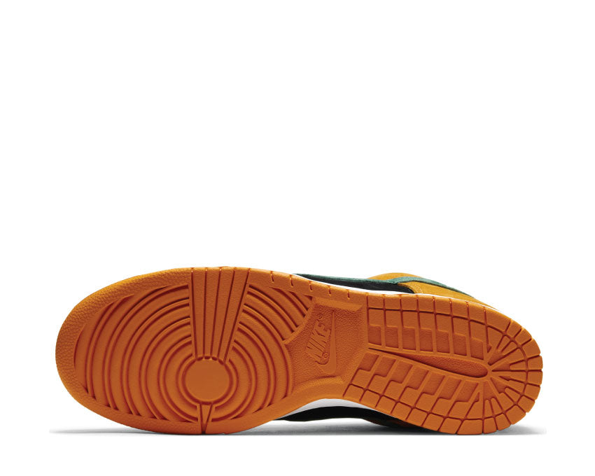 Nike Dunk Low SP Ceramic Black Nori détail — tige cuir nubuck nori