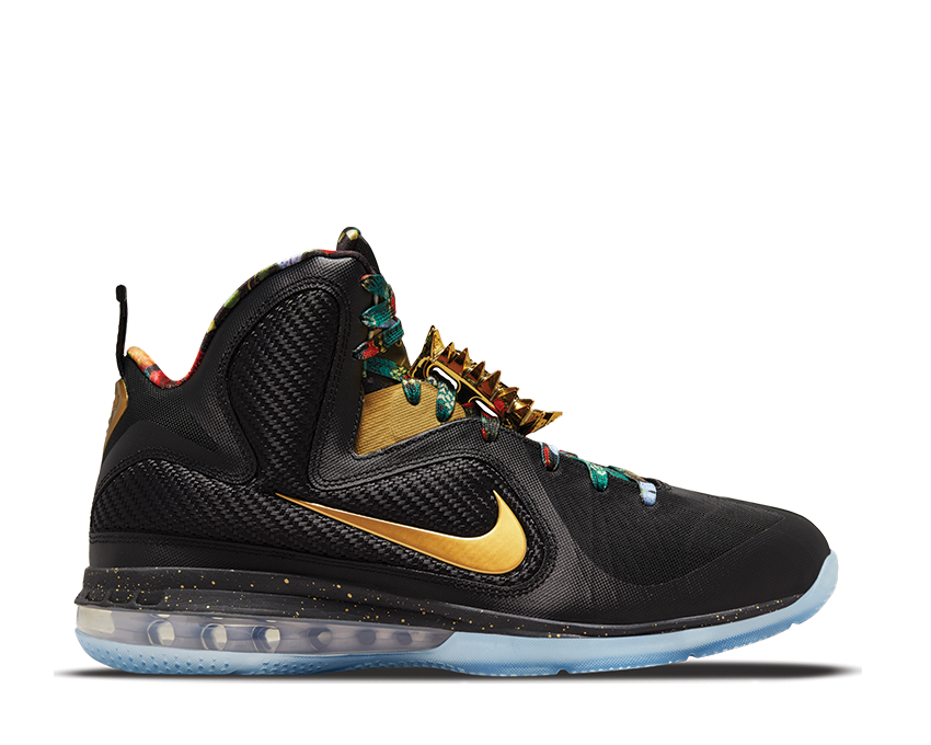 Nike Lebron IX Black Metallic Gold — sneaker uomo basketball Lebron