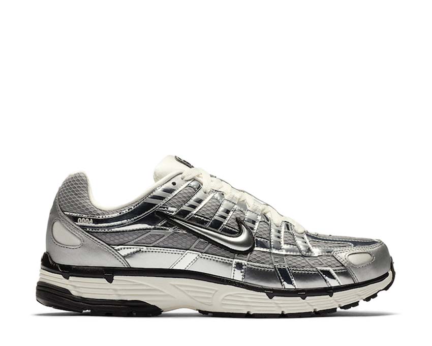 Nike P-6000 Metallic Silver — sneaker unisexe style Y2K