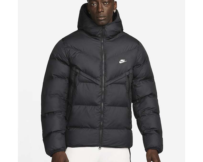 Nike Sportswear Storm Fit Windrunner Black Sail dettaglio — cappuccio regolabile