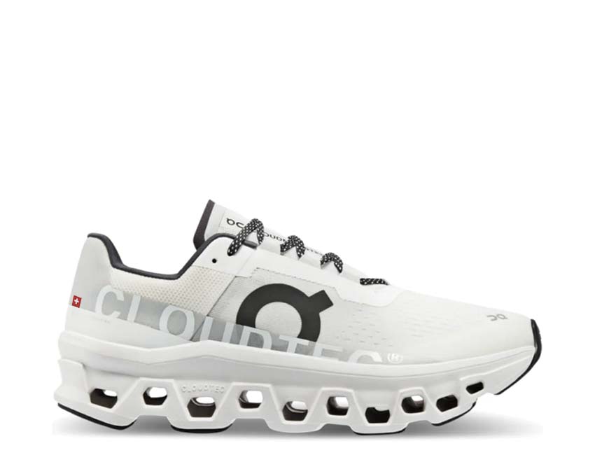 On Cloudmonster Undyed White — running uomo tecnologia CloudTec