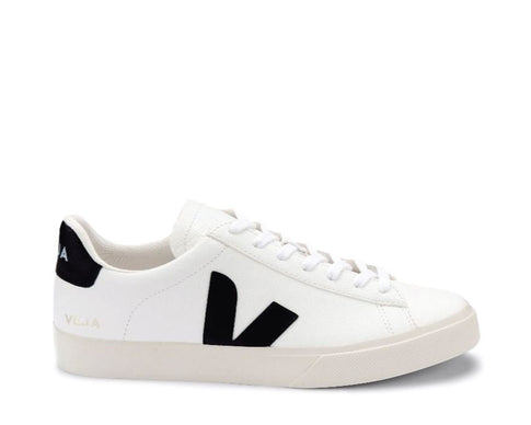 Veja Campo White — zapatilla mujer cuero ecológico