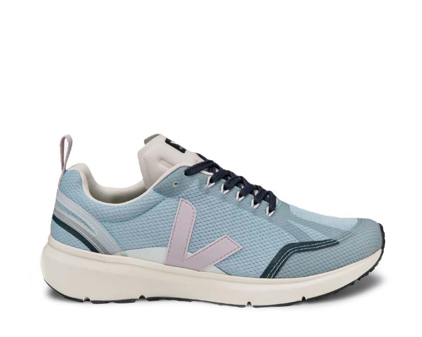 Veja Condor 2 Steel/Parme — sneaker femme mesh éco-responsable